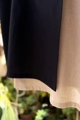 Premium Black & Beige Color Block Half Sleeve Casual Shirt for Men | Cotton Blend Regular Fit